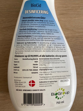 Desinfektions spray. BioCid UTD 750 ml.